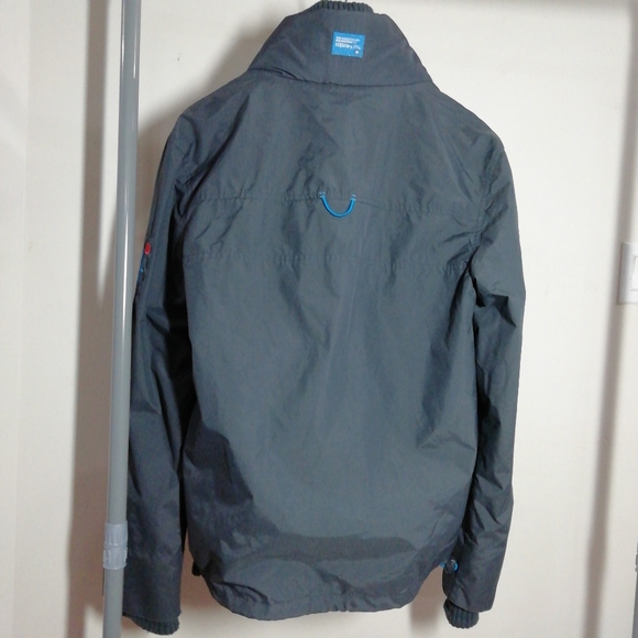 Superdry Wind Attacker Jacket (grey and blue) - Picture 6 of 12